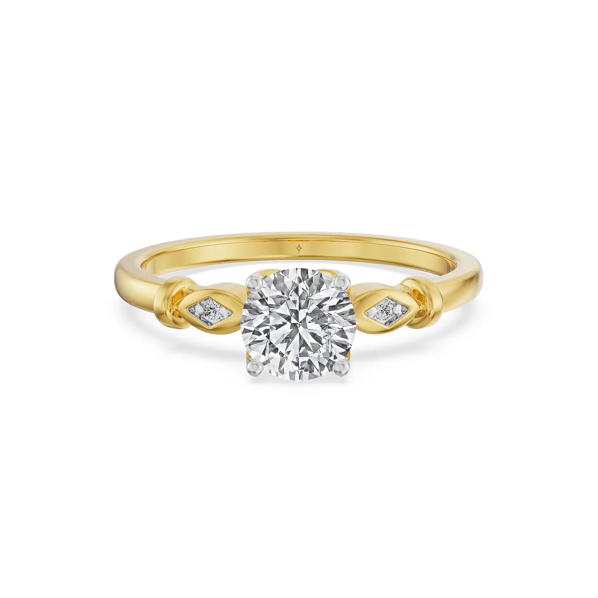 Petal Whisper Round Lab Grown Diamond Ring