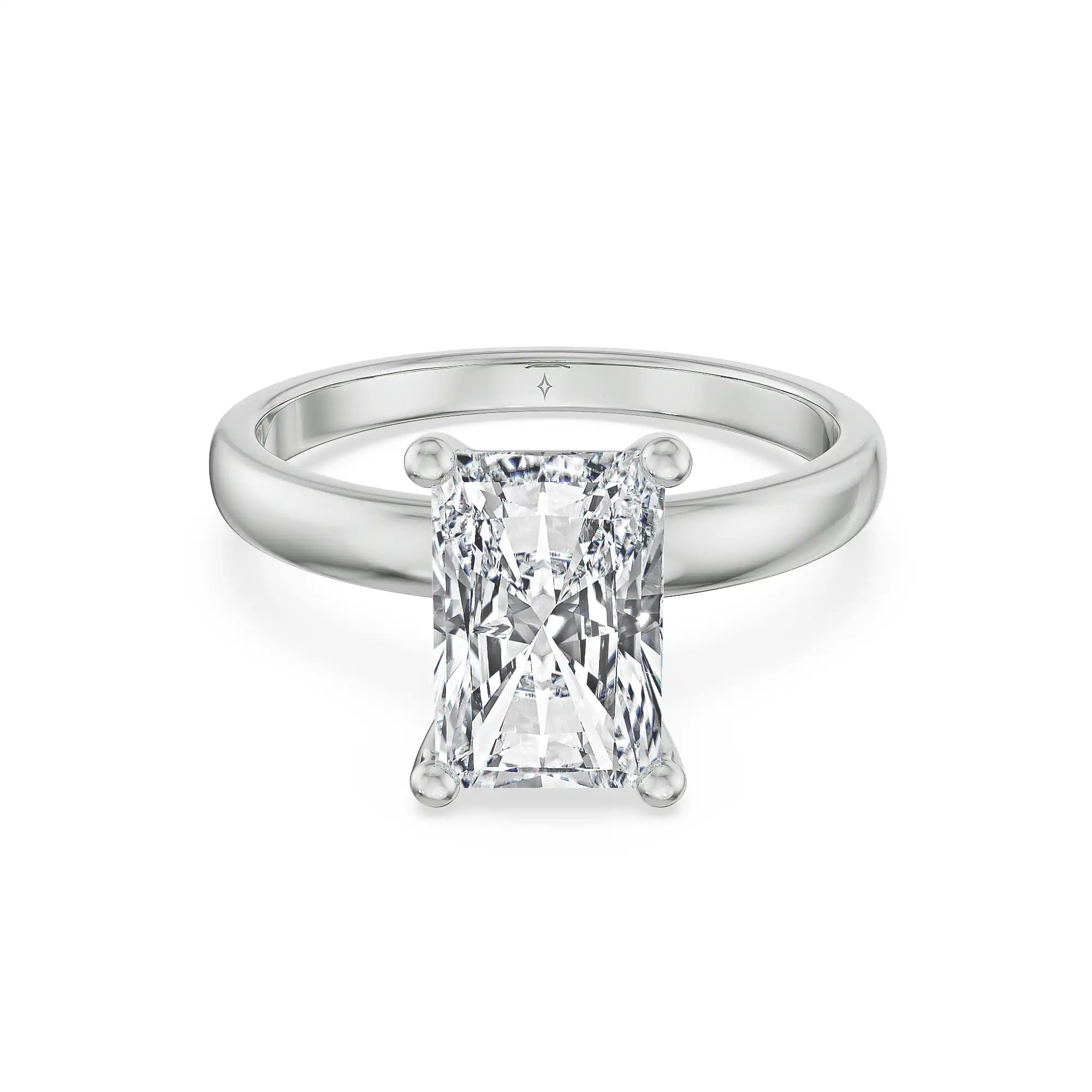 Radiant Glow Solitaire Lab Grown Diamond Ring