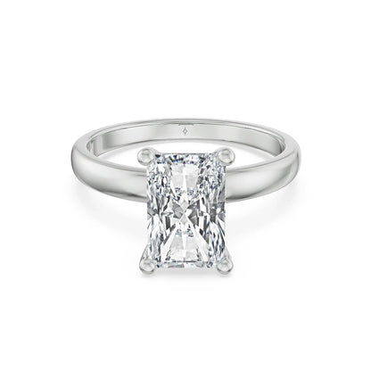 Radiant Glow Solitaire Lab Grown Diamond Ring