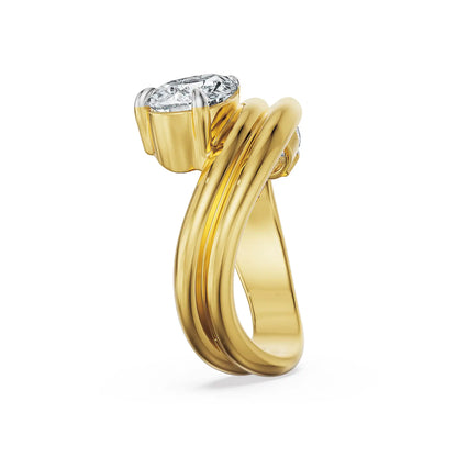 Twin Flame Lab Grown Diamond Ring
