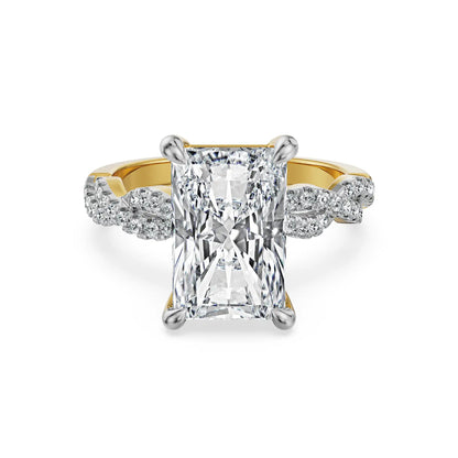 Radiant Solitaire Lab Grown Diamond Ring