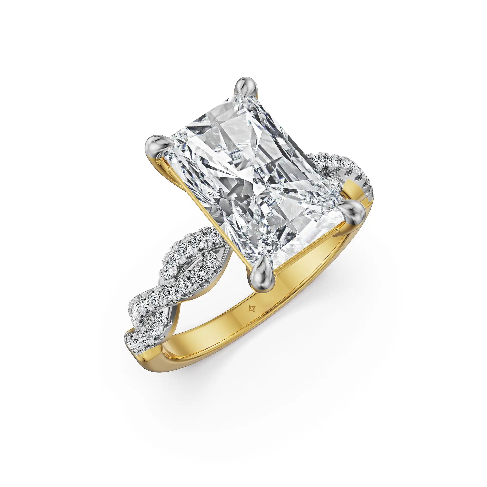 Radiant Solitaire Lab Grown Diamond Ring