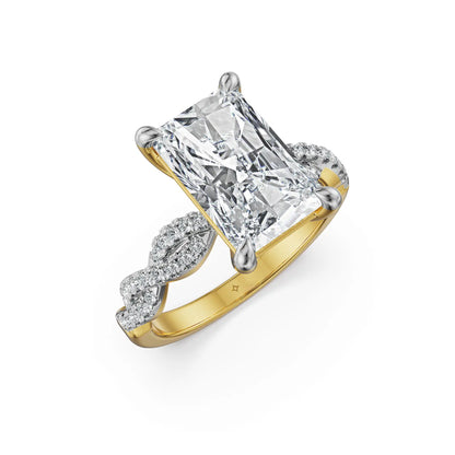 Radiant Solitaire Lab Grown Diamond Ring