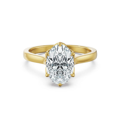 1.5 CT Oval Lab Grown Diamond Ring