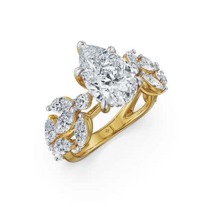 Moonflower Lab Grown Diamond Ring
