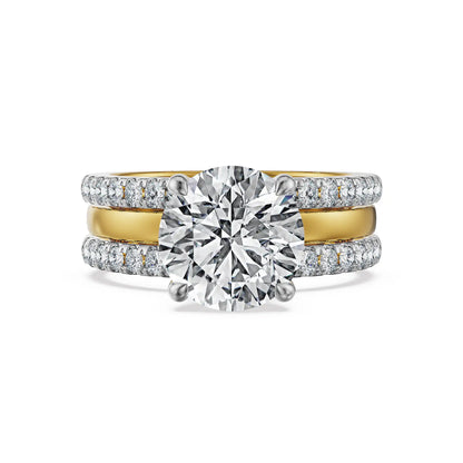 2 CT Solitaire Lab Grown Diamond Detachable Ring