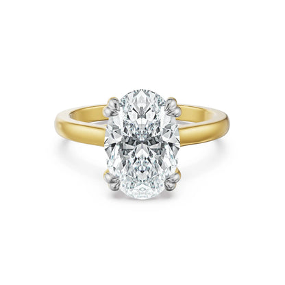 2 CT Oval Solitaire Lab Grown Diamond Ring