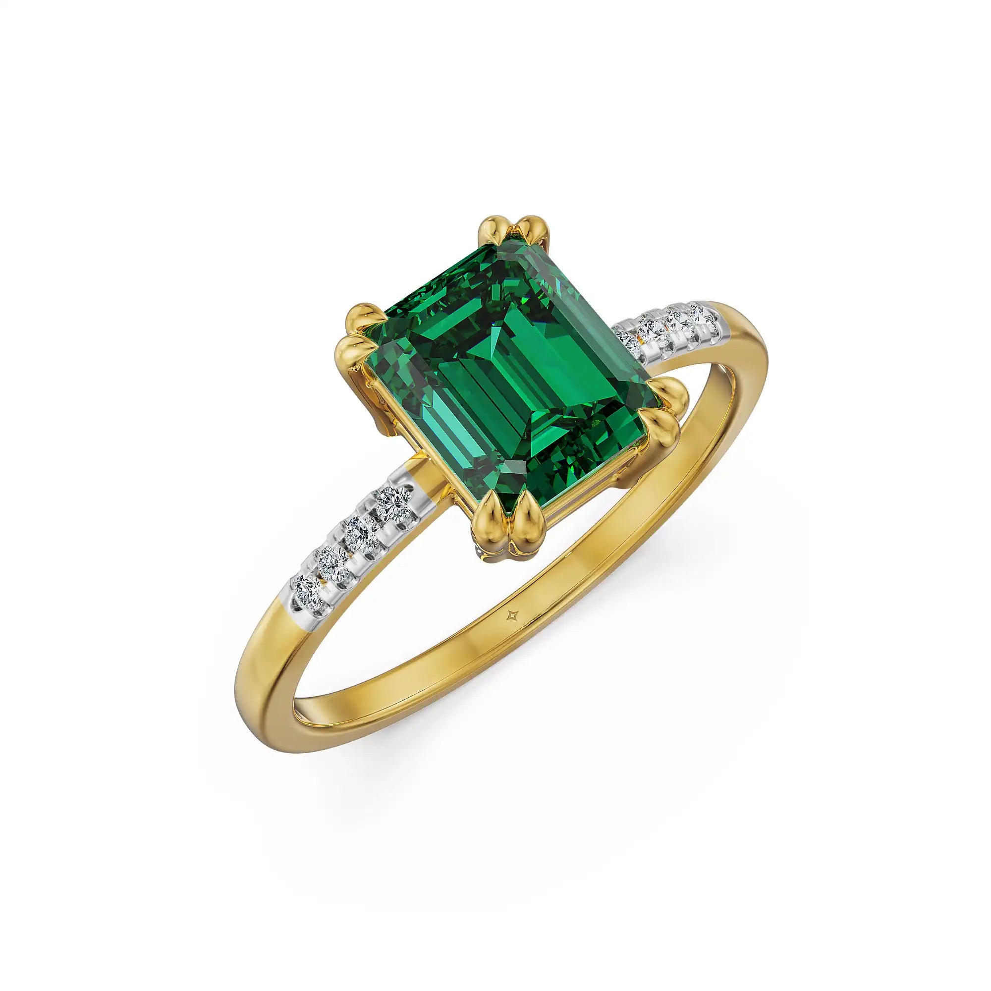 Emerald Essence Lab Grown Diamond Ring