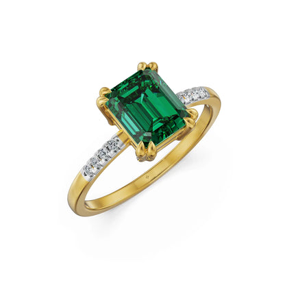 Emerald Essence Lab Grown Diamond Ring