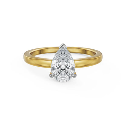 1 CT Pear Essence Lab Grown Diamond Ring