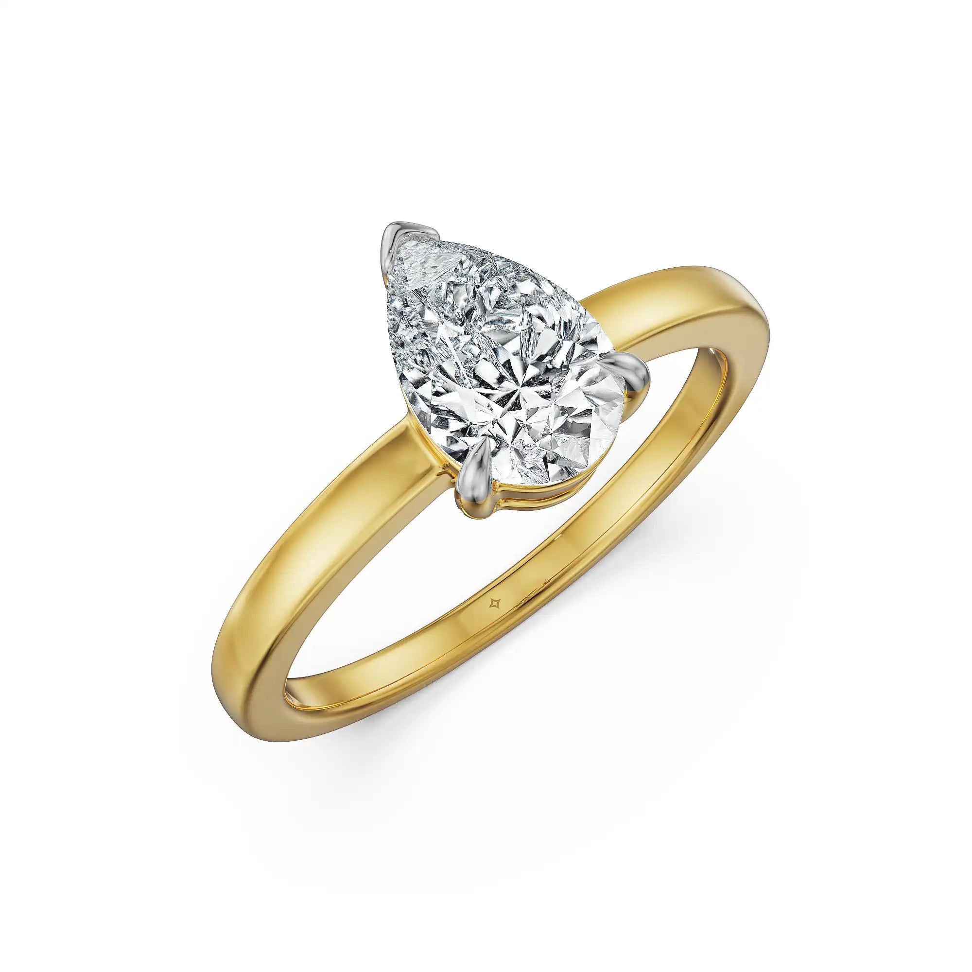 1 CT Pear Essence Lab Grown Diamond Ring
