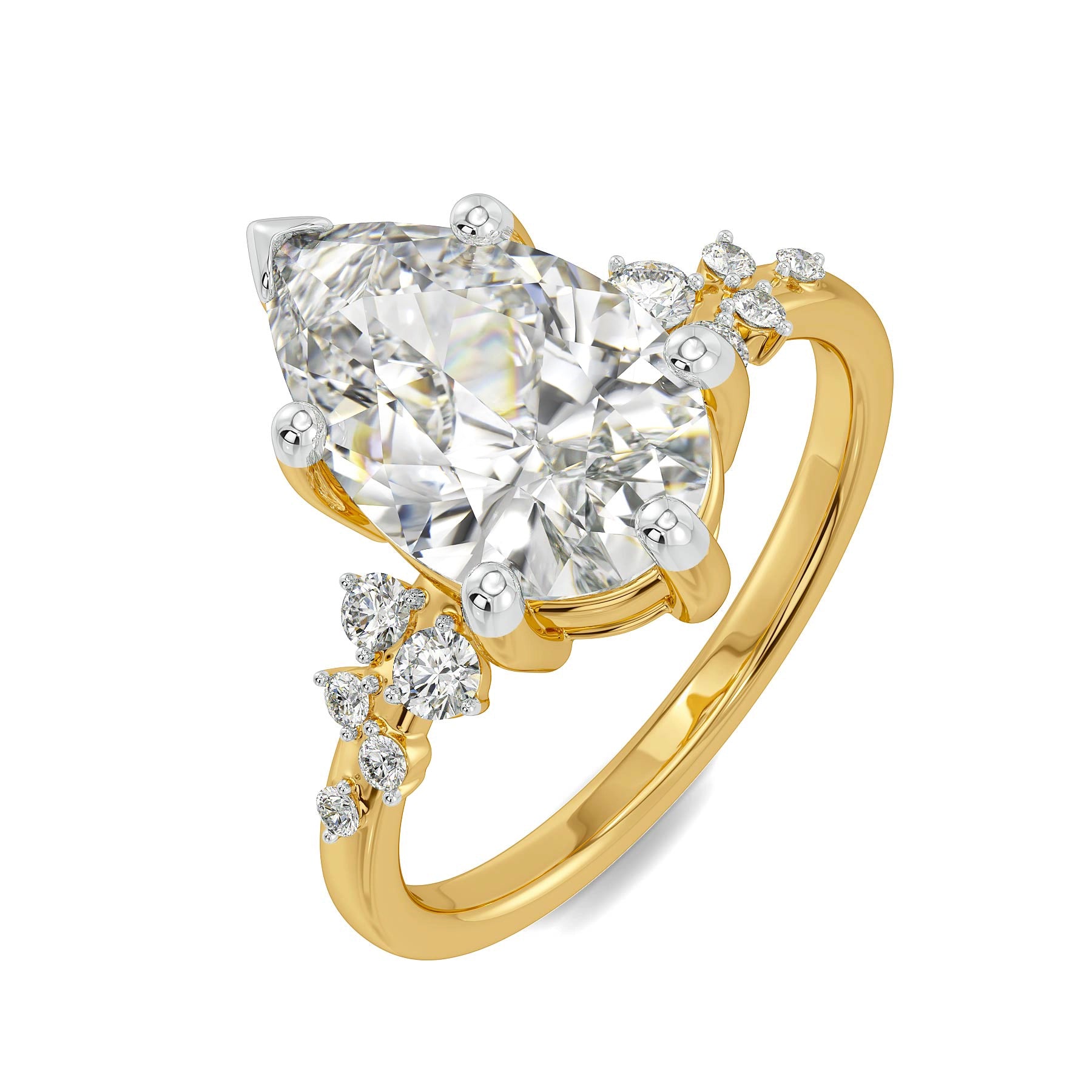 Luna Cascade Lab Grown Diamond Ring