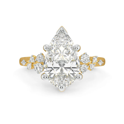 Luna Cascade Lab Grown Diamond Ring