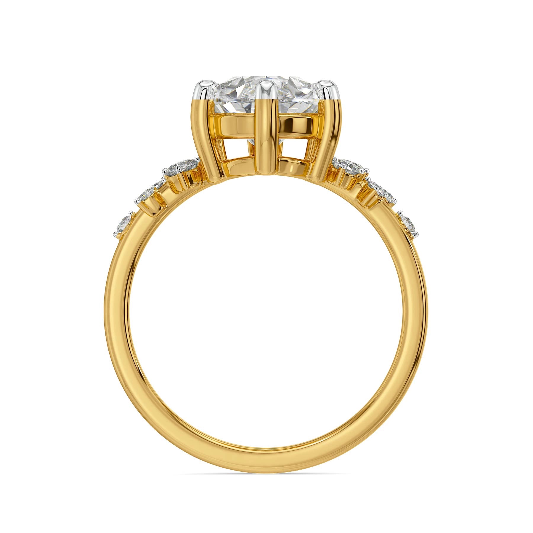 Luna Cascade Lab Grown Diamond Ring