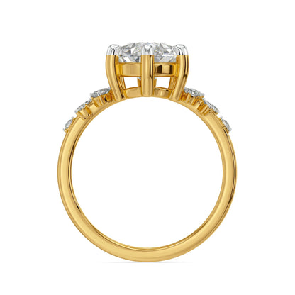 Luna Cascade Lab Grown Diamond Ring