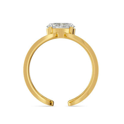Oval Embrace Solitare Lab Grown Diamond Ring