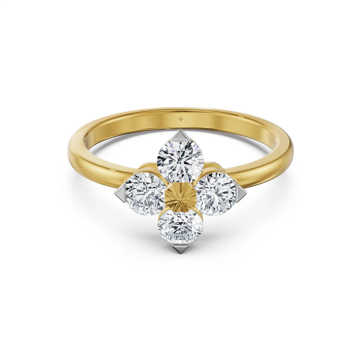 Quartet Lab Grown Diamond Ring