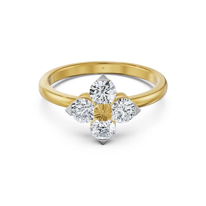 Quartet Lab Grown Diamond Ring
