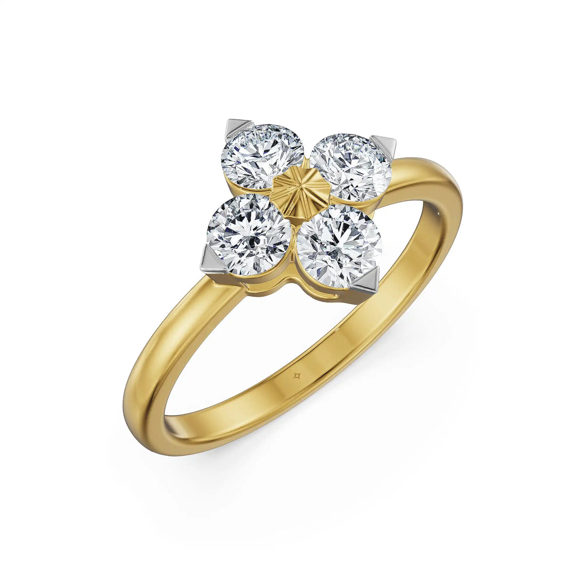 Quartet Lab Grown Diamond Ring