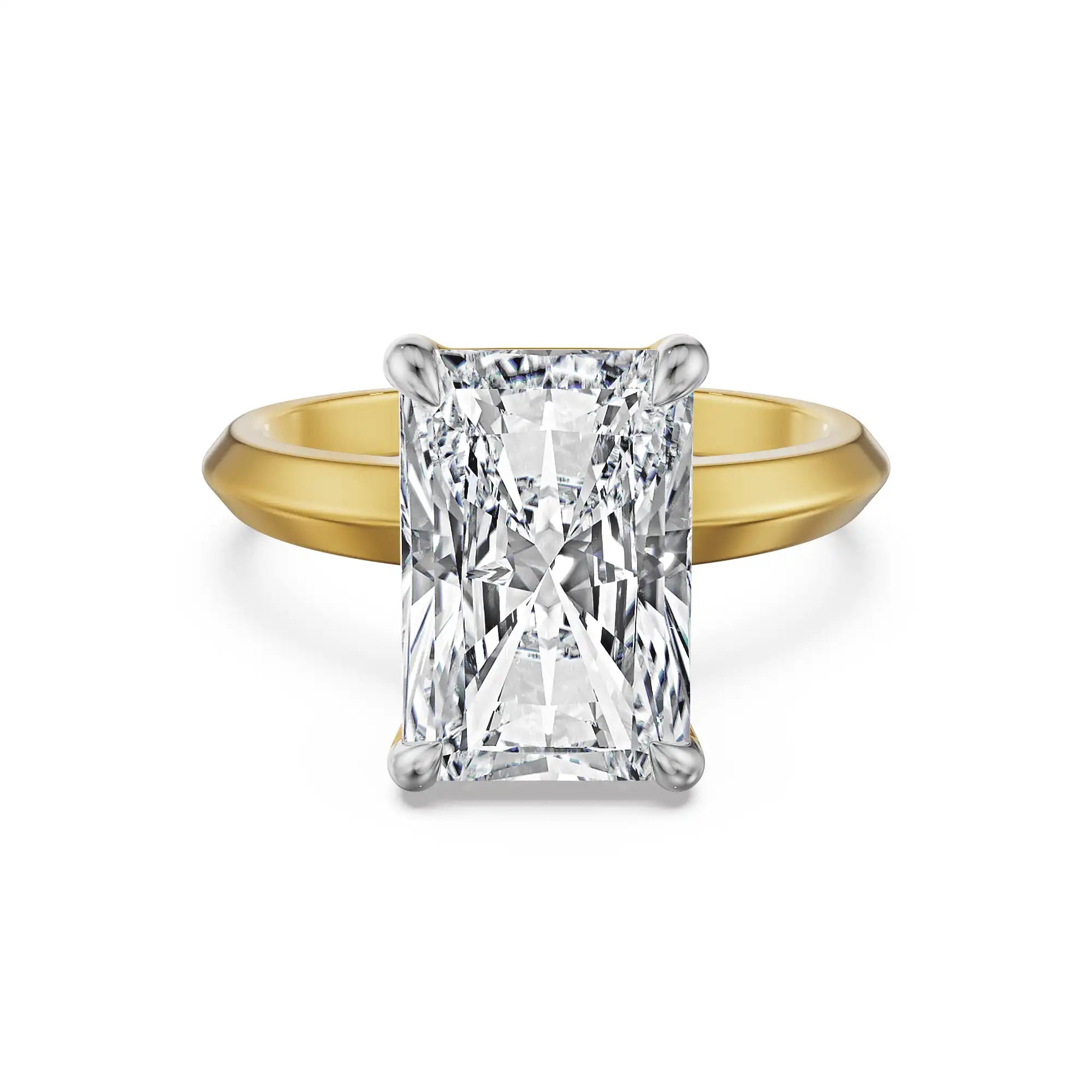 2.5 CT Radiant Lab Grown Diamond Ring