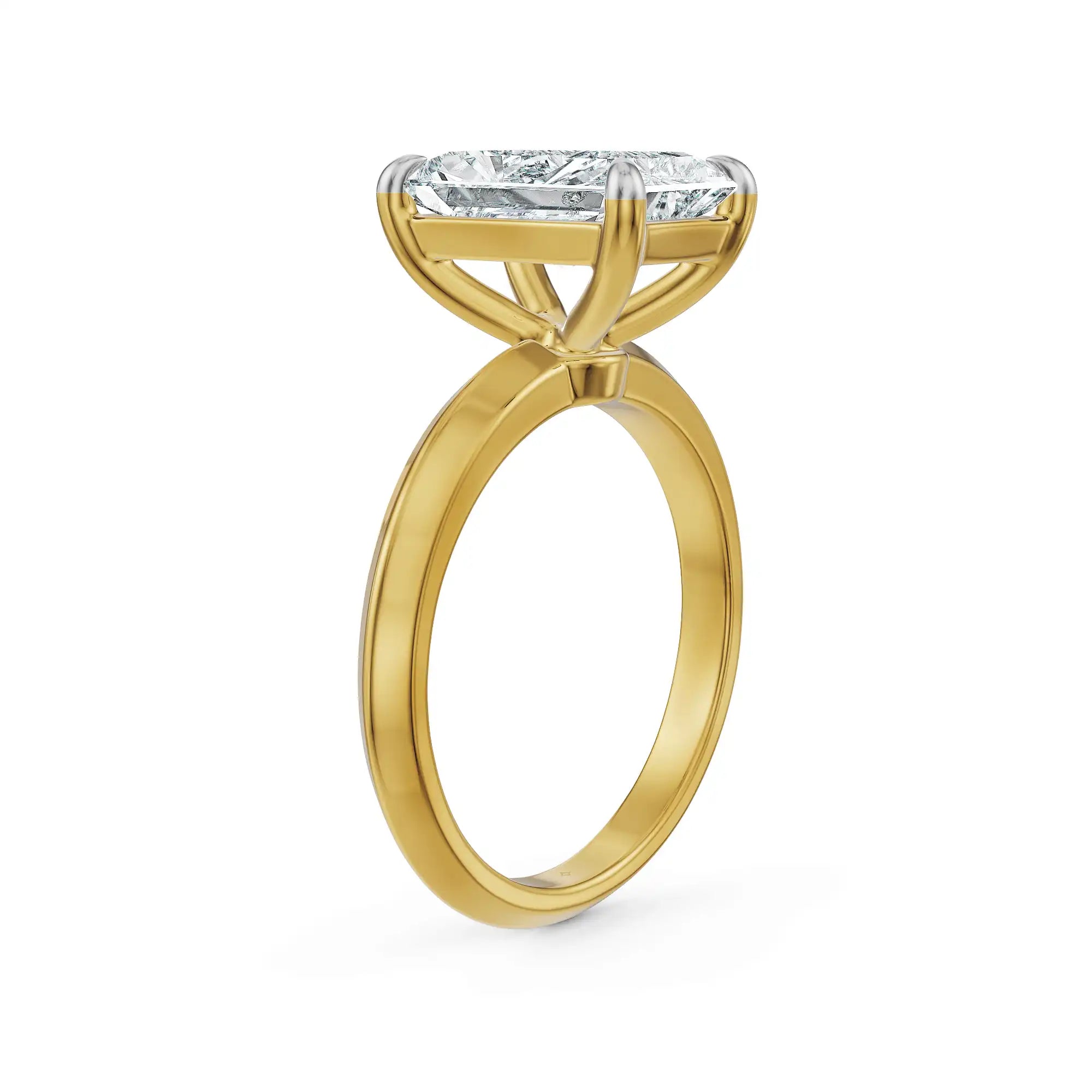 2.5 CT Radiant Lab Grown Diamond Ring