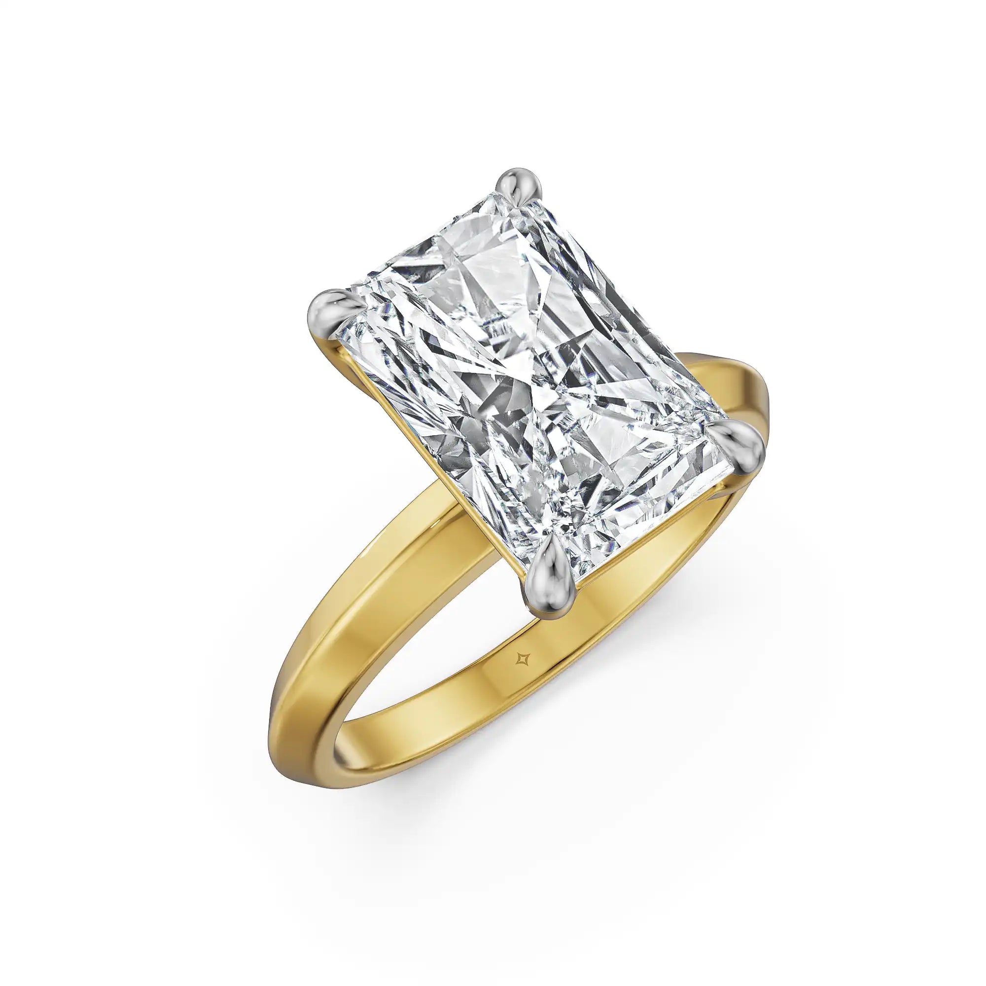 2.5 CT Radiant Lab Grown Diamond Ring