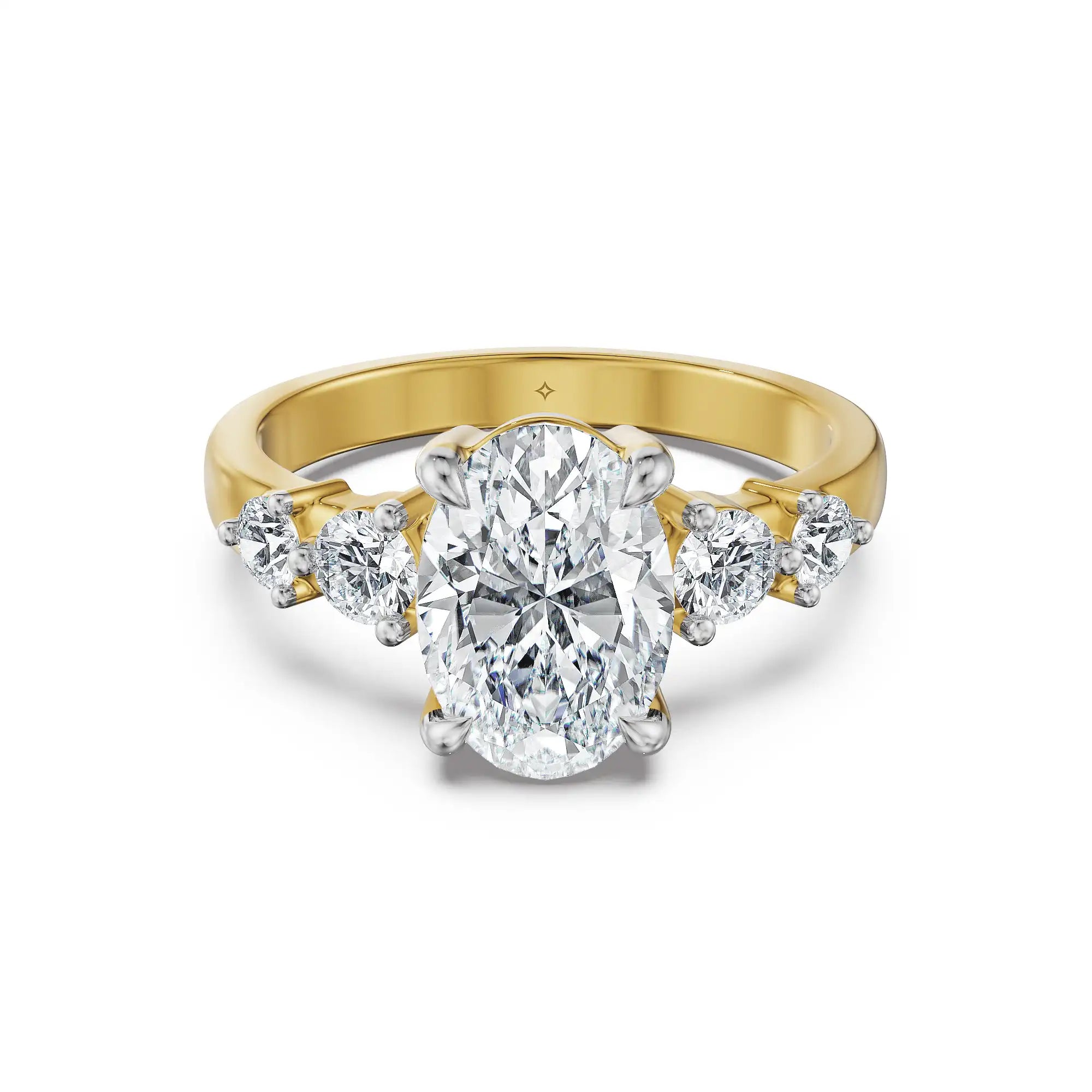 Oval Radiance Lab Grown Diamond Ring