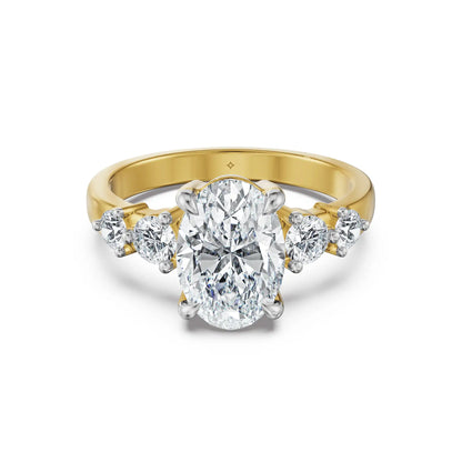 Oval Radiance Lab Grown Diamond Ring