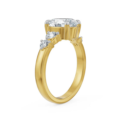 Oval Radiance Lab Grown Diamond Ring