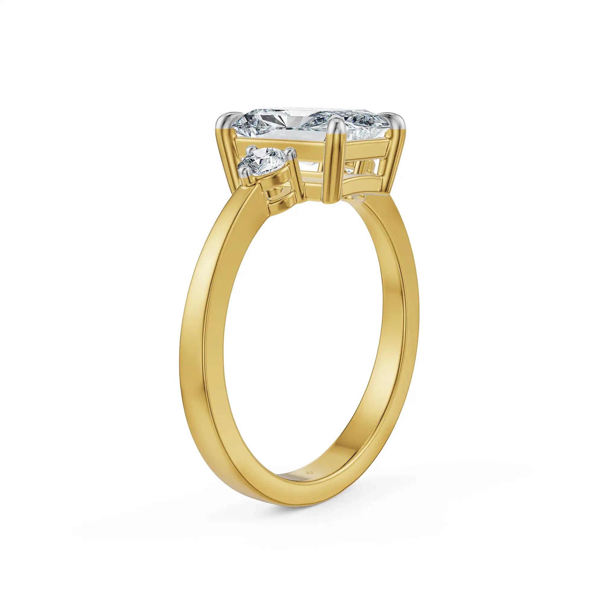 Radiant Harmony Lab Grown Diamond Ring