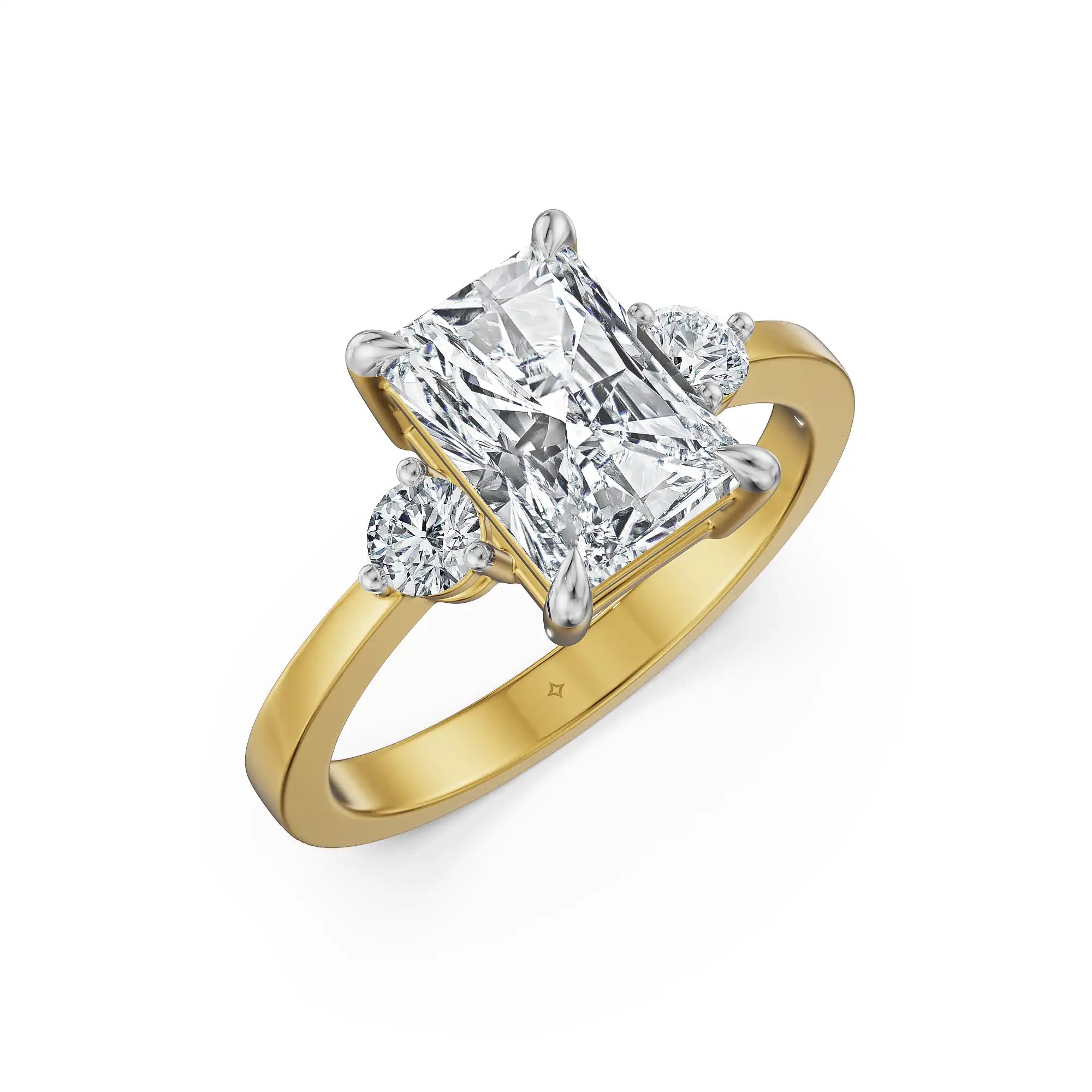 Radiant Harmony Lab Grown Diamond Ring
