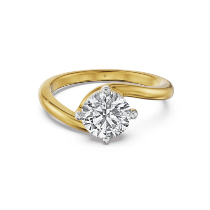 1 CT Twisted Lab Grown Diamond Ring