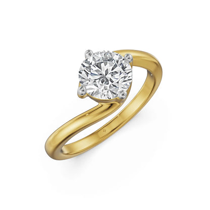 1 CT Twisted Lab Grown Diamond Ring