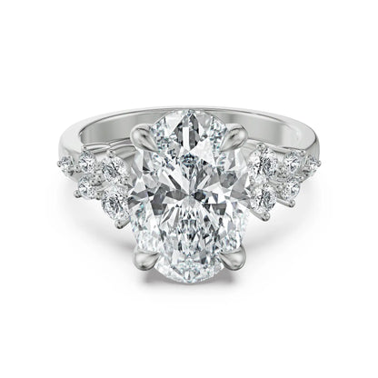 Oval Duet Lab Grown Diamond Ring