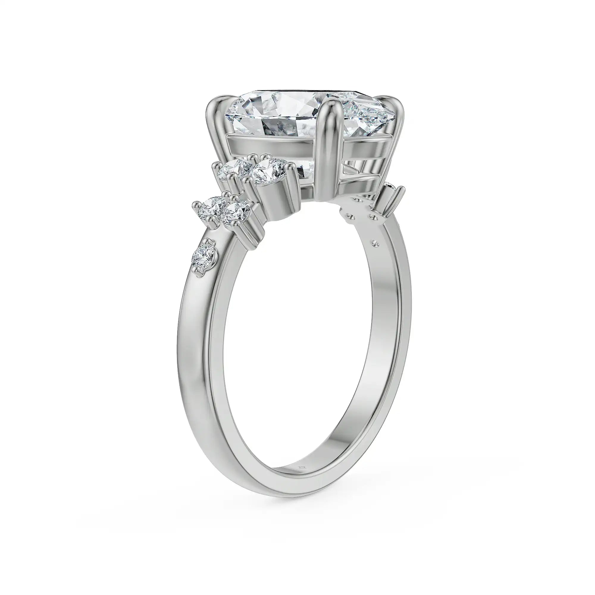 Oval Duet Lab Grown Diamond Ring