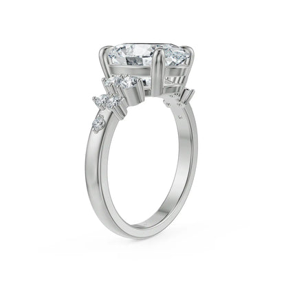 Oval Duet Lab Grown Diamond Ring