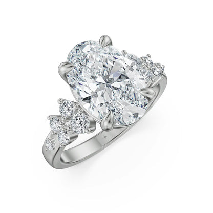 Oval Duet Lab Grown Diamond Ring