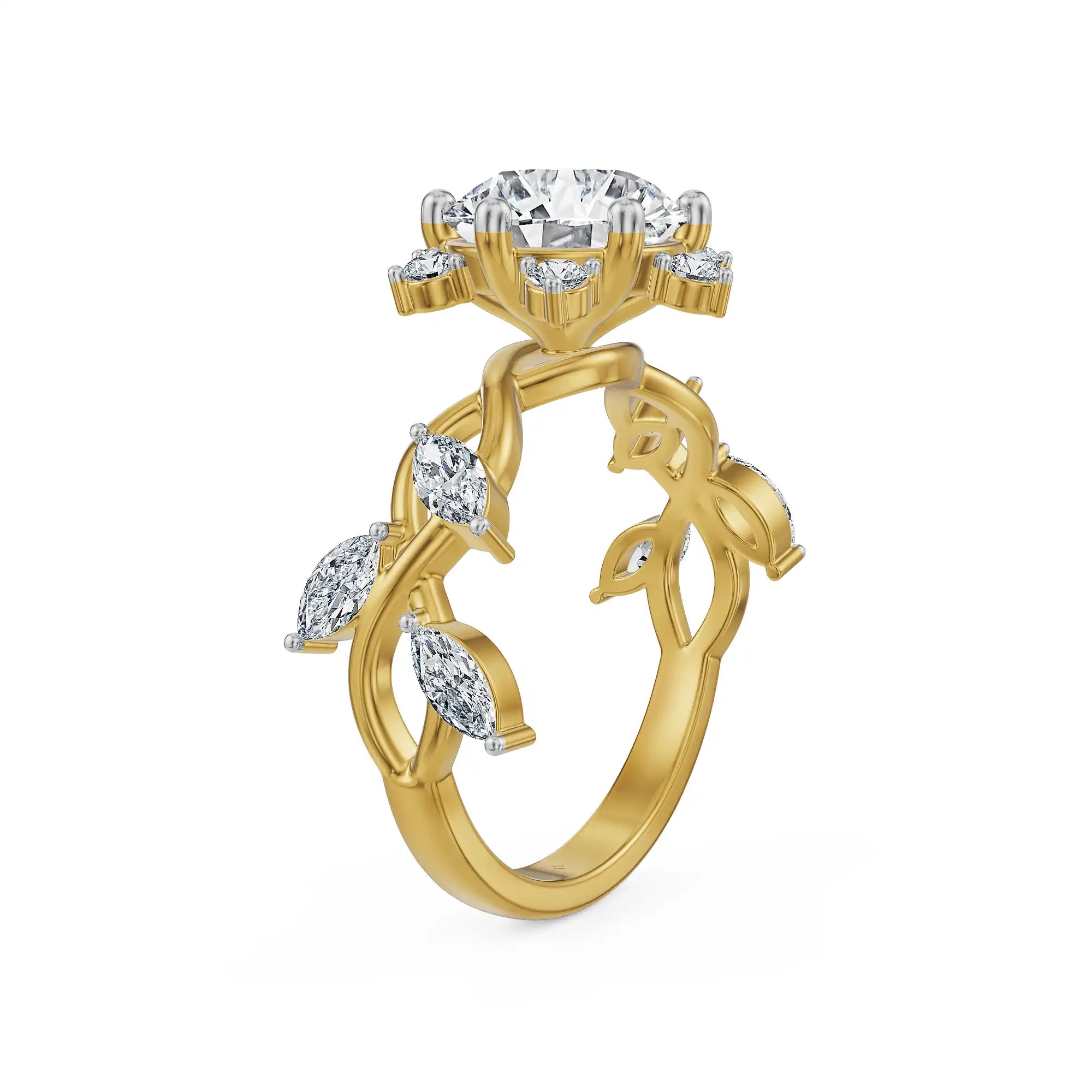 Halo Verve Lab Grown Diamond Ring