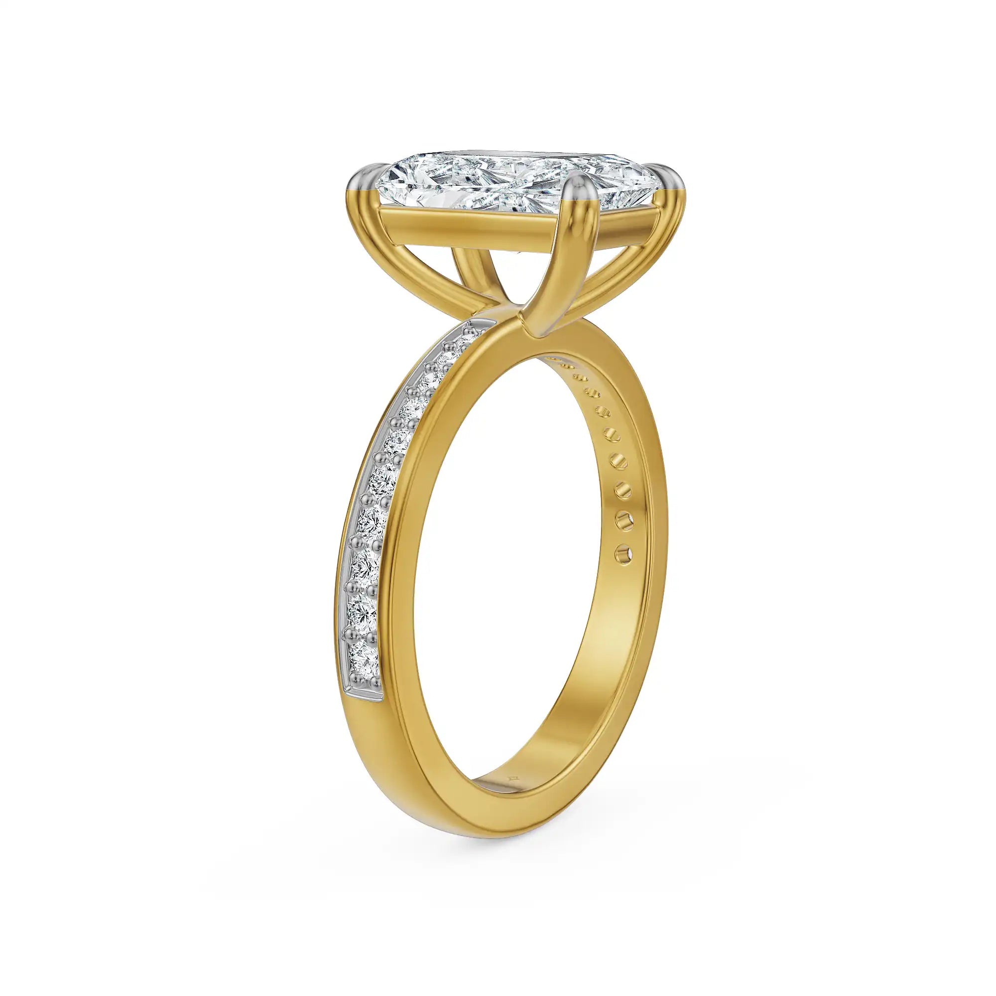 Radiant Allure Lab Grown Diamond Ring