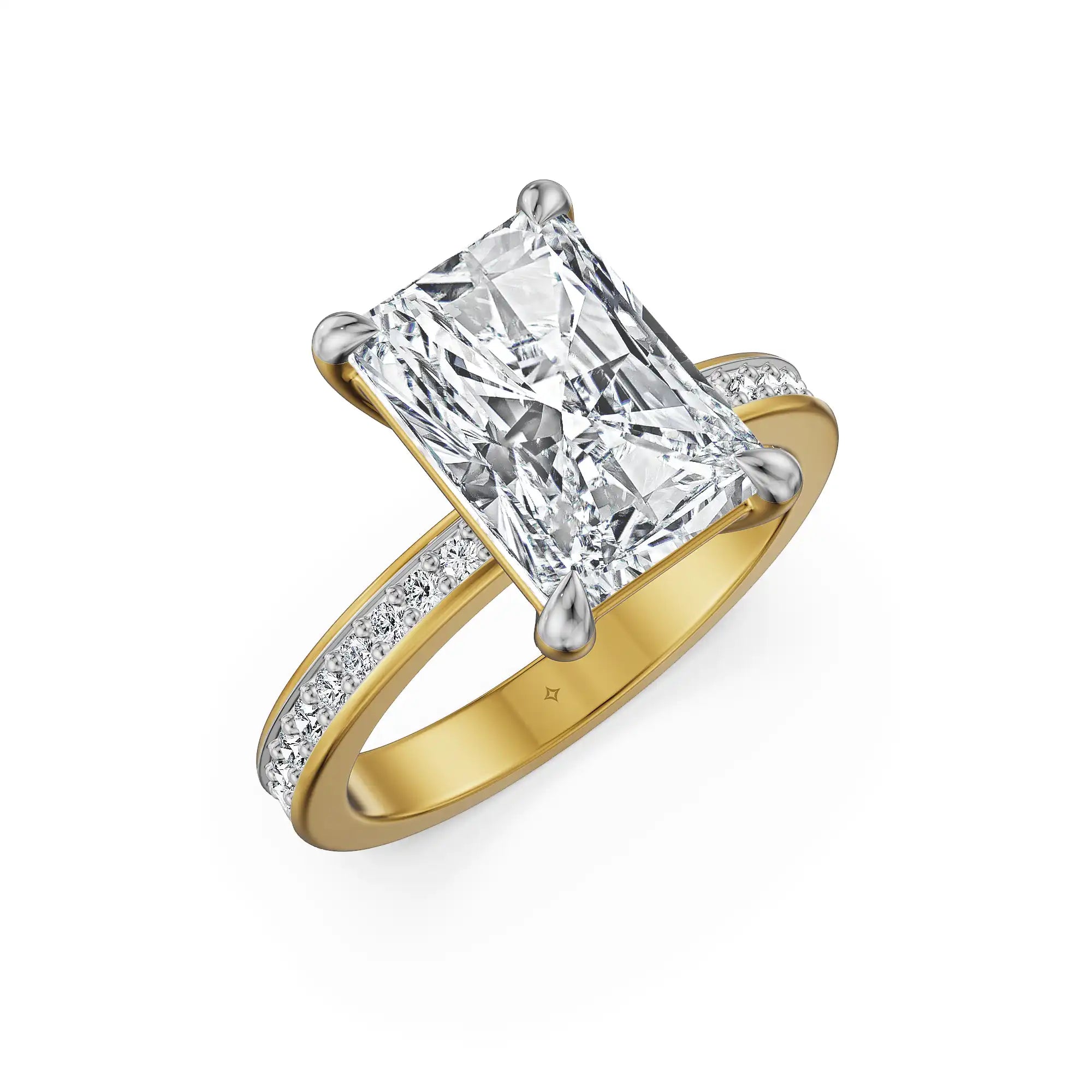 Radiant Allure Lab Grown Diamond Ring