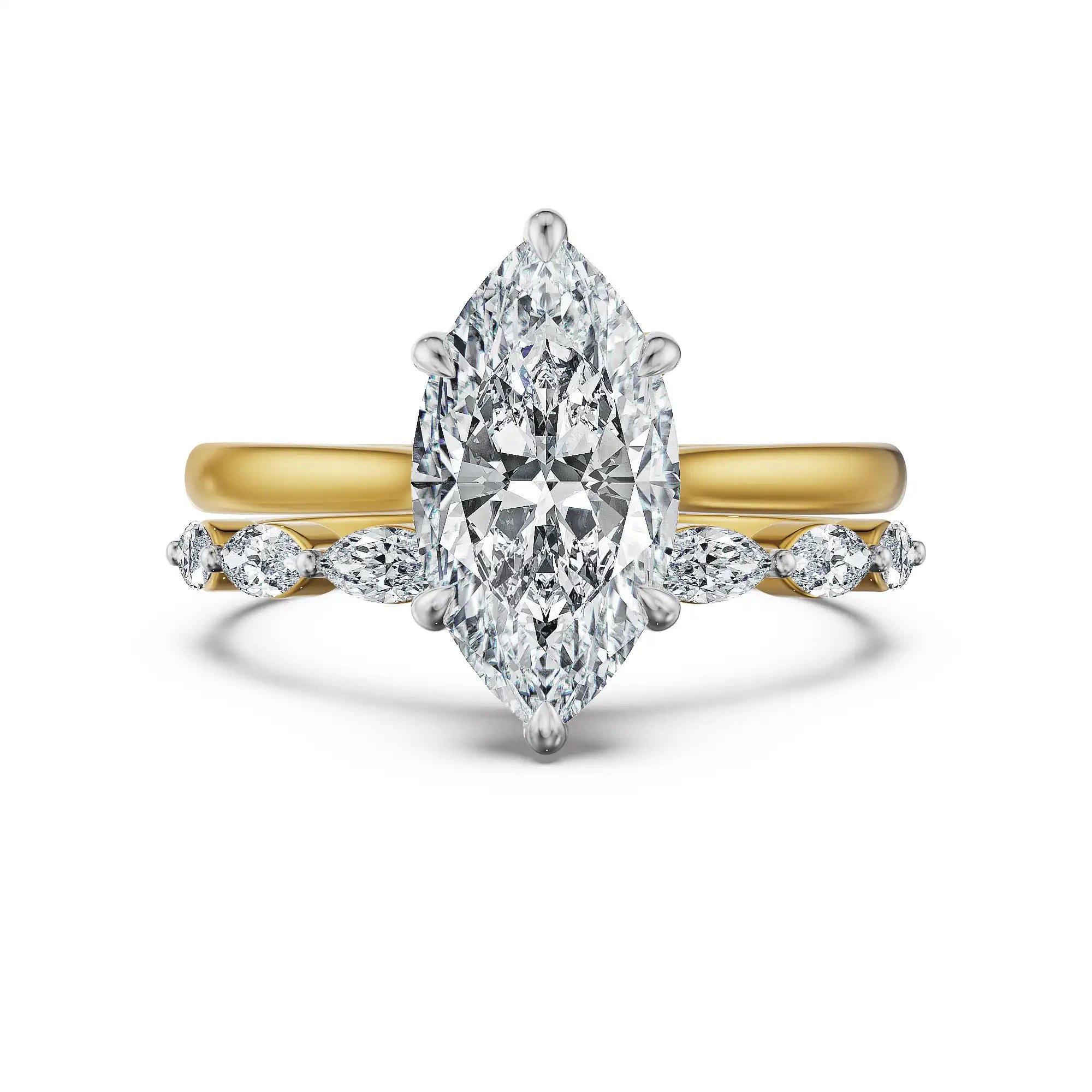 Marquise Lab Grown Diamond Stackable Ring