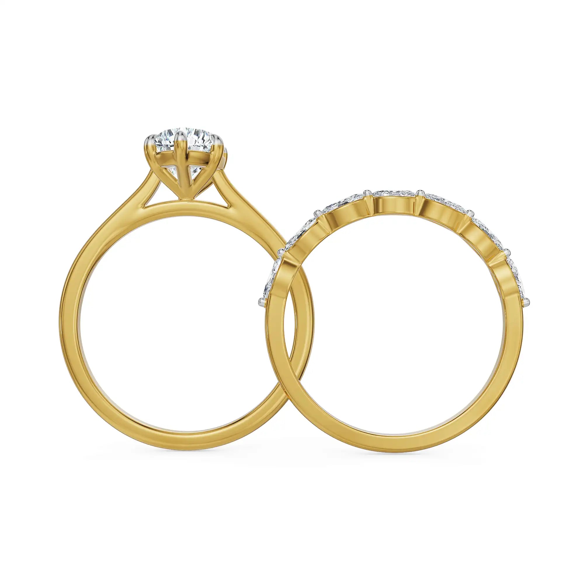 Marquise Lab Grown Diamond Stackable Ring