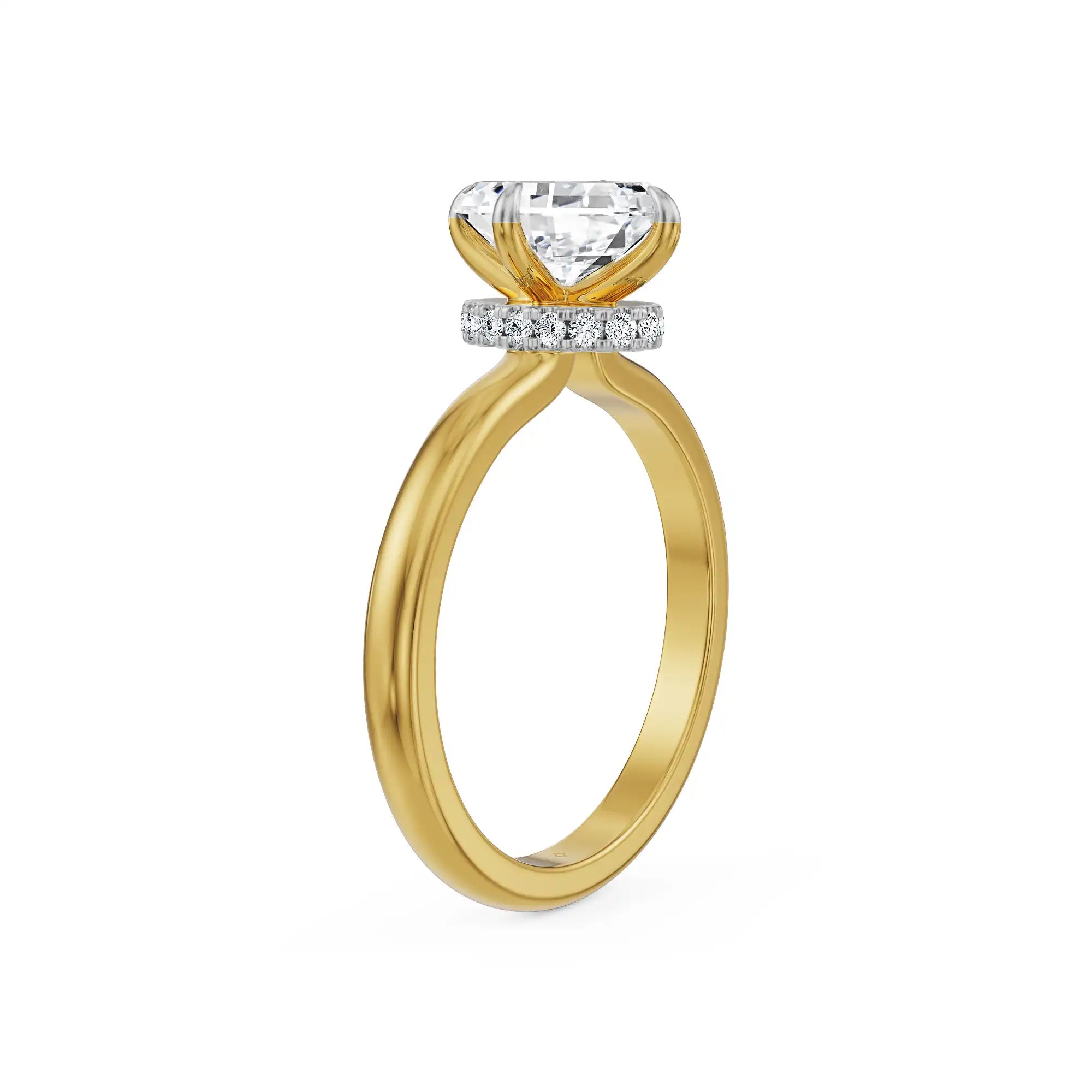 Moval Cut Lab Grown Diamond Ring
