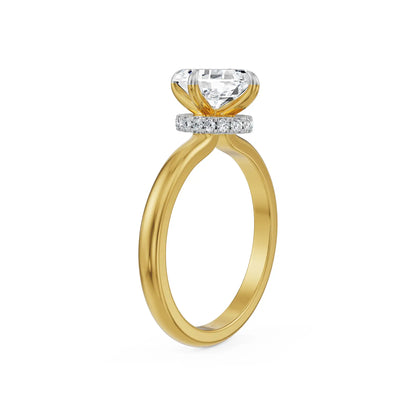 Moval Cut Lab Grown Diamond Ring