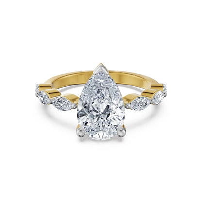 Pear Lumina Lab Grown Diamond Ring