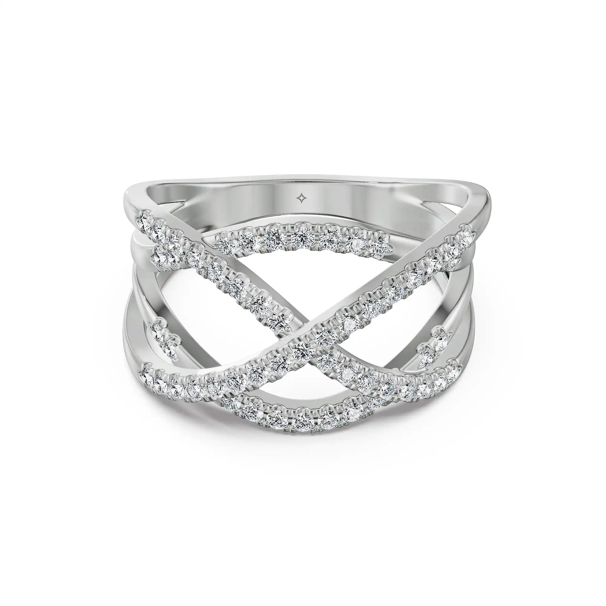 Interwoven Elegance Lab Grown Diamond Ring