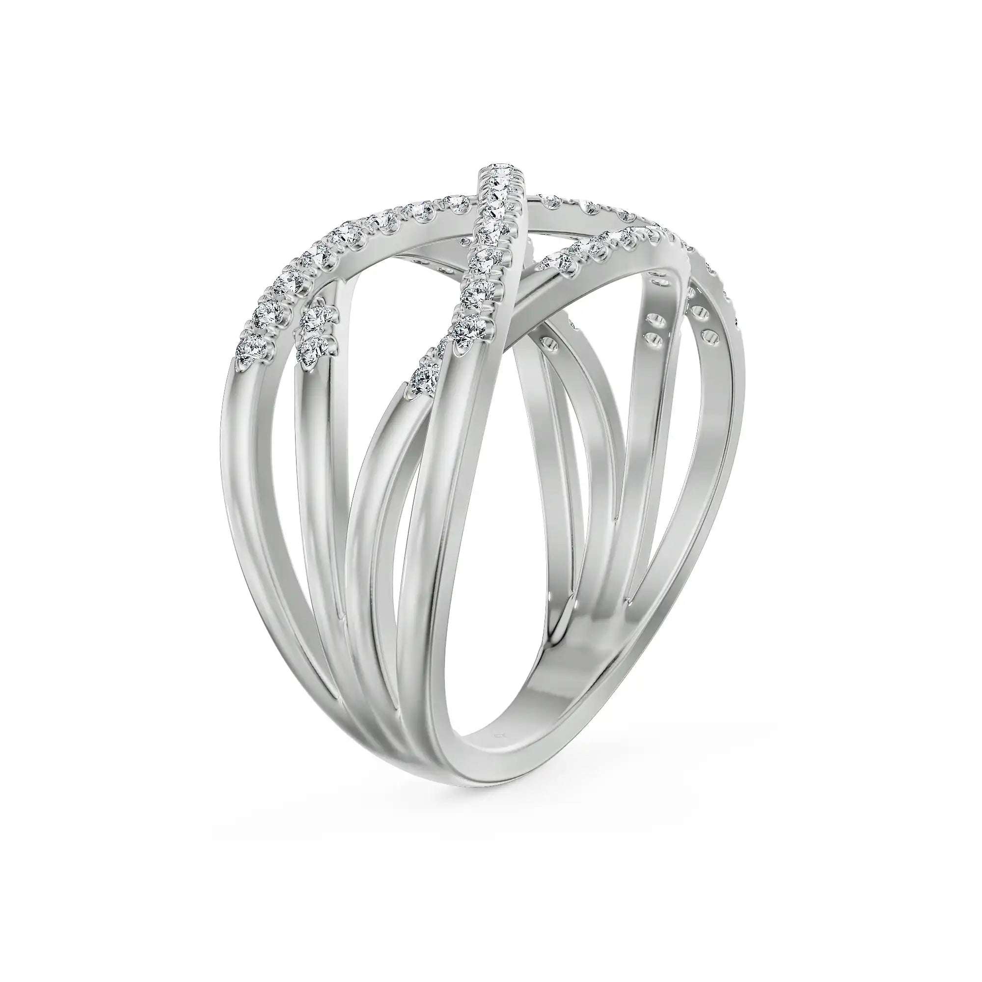 Interwoven Elegance Lab Grown Diamond Ring