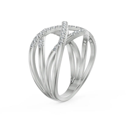 Interwoven Elegance Lab Grown Diamond Ring