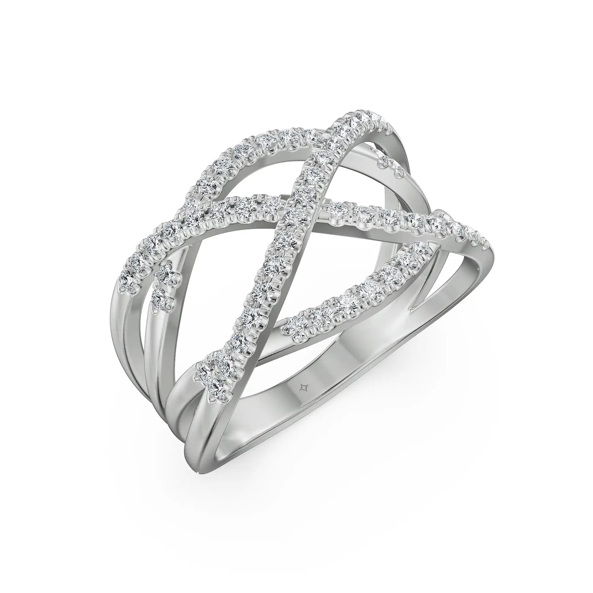 Interwoven Elegance Lab Grown Diamond Ring