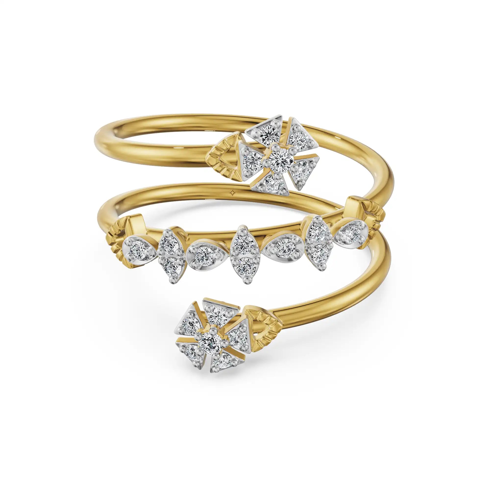 Floral Embrace Lab Grown Diamond Ring